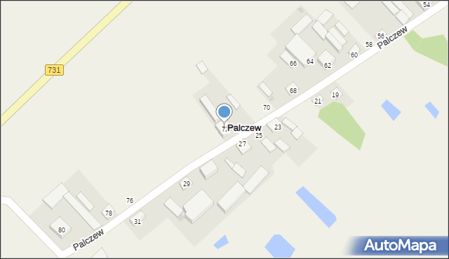 Palczew, Palczew, 72, mapa Palczew