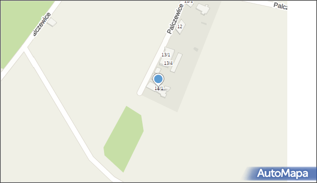 Palczewice, Palczewice, 14/2, mapa Palczewice