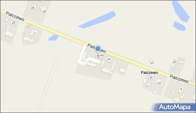 Palczewo, Palczewo, 15, mapa Palczewo