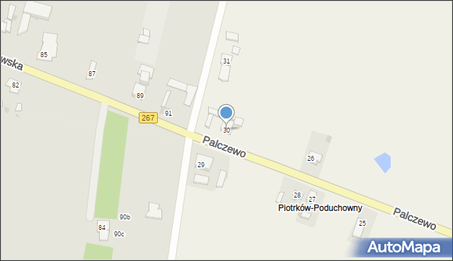 Palczewo, Palczewo, 30, mapa Palczewo