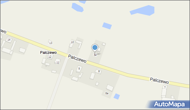 Palczewo, Palczewo, 34, mapa Palczewo