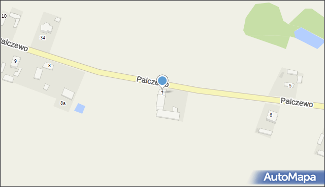 Palczewo, Palczewo, 7, mapa Palczewo