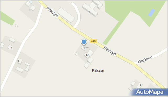 Palczyn, Palczyn, 5, mapa Palczyn