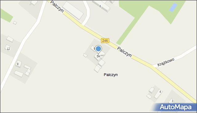 Palczyn, Palczyn, 5A, mapa Palczyn