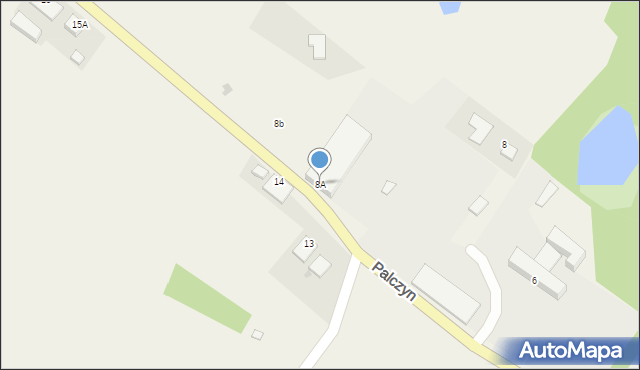 Palczyn, Palczyn, 8A, mapa Palczyn