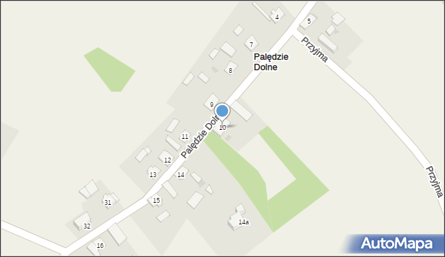 Palędzie Dolne, Palędzie Dolne, 10, mapa Palędzie Dolne