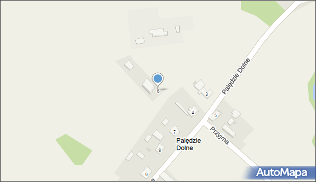 Palędzie Dolne, Palędzie Dolne, 6, mapa Palędzie Dolne