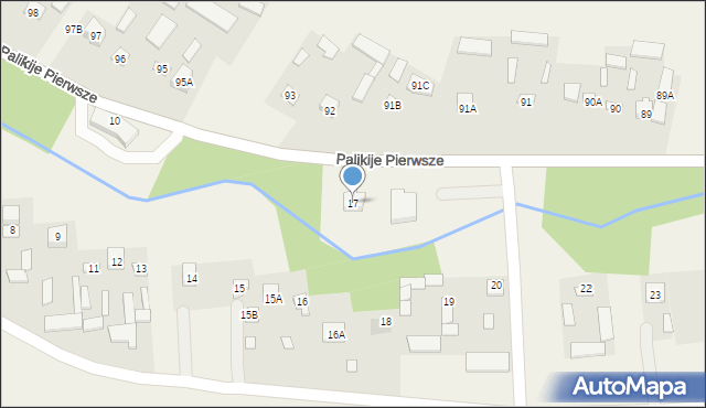 Palikije Pierwsze, Palikije Pierwsze, 17, mapa Palikije Pierwsze