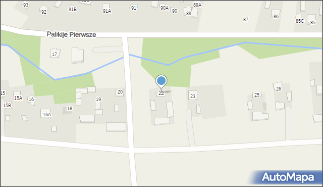 Palikije Pierwsze, Palikije Pierwsze, 22, mapa Palikije Pierwsze