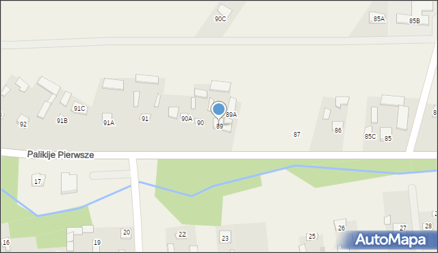 Palikije Pierwsze, Palikije Pierwsze, 89, mapa Palikije Pierwsze