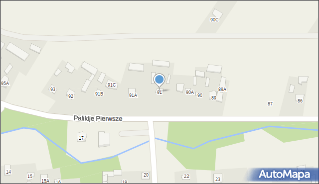Palikije Pierwsze, Palikije Pierwsze, 91, mapa Palikije Pierwsze