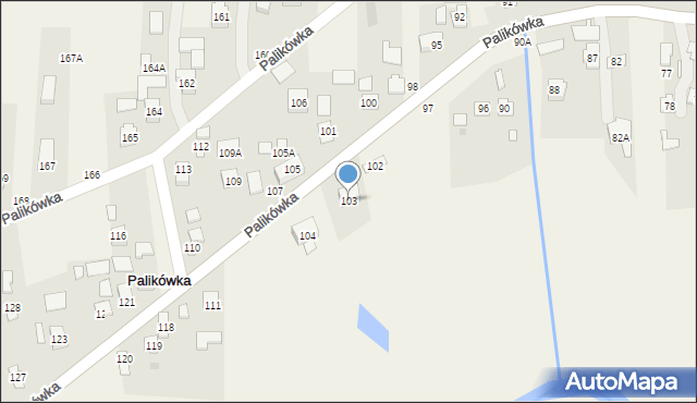 Palikówka, Palikówka, 103, mapa Palikówka