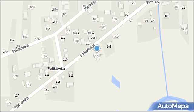 Palikówka, Palikówka, 104, mapa Palikówka