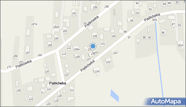 Palikówka, Palikówka, 105, mapa Palikówka