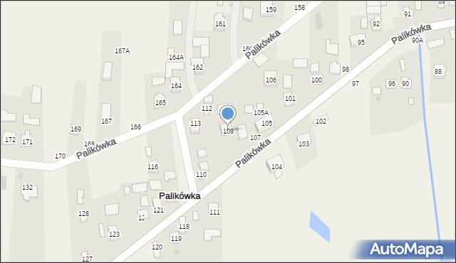 Palikówka, Palikówka, 109, mapa Palikówka