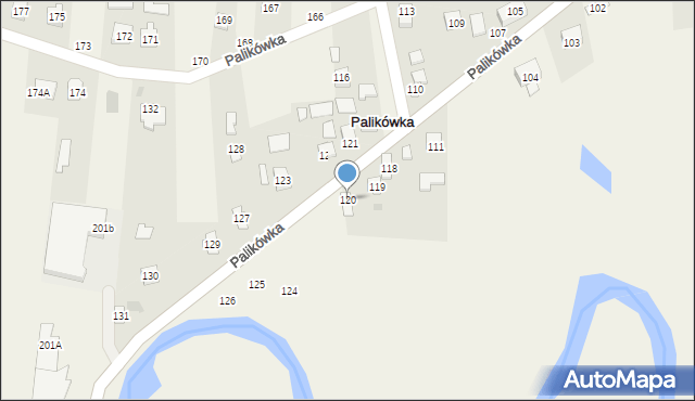 Palikówka, Palikówka, 120, mapa Palikówka