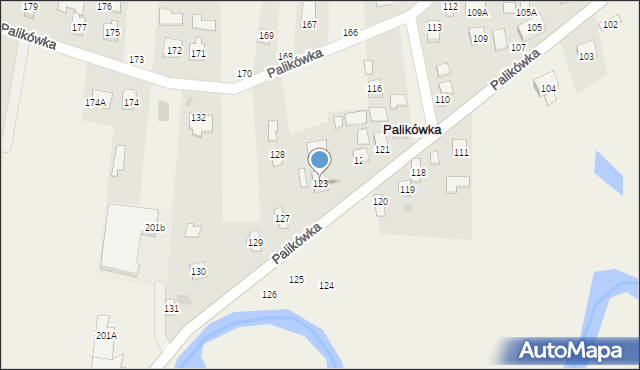 Palikówka, Palikówka, 123, mapa Palikówka