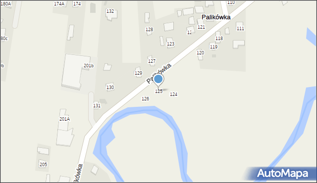 Palikówka, Palikówka, 125, mapa Palikówka