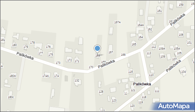 Palikówka, Palikówka, 169, mapa Palikówka