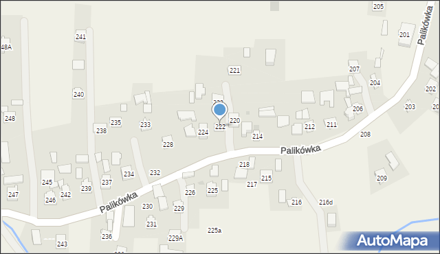 Palikówka, Palikówka, 222, mapa Palikówka