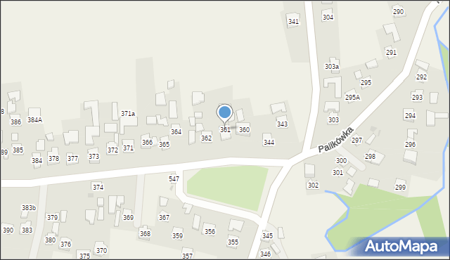 Palikówka, Palikówka, 361, mapa Palikówka