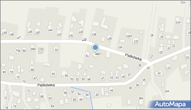 Palikówka, Palikówka, 49a, mapa Palikówka