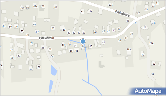 Palikówka, Palikówka, 55A, mapa Palikówka