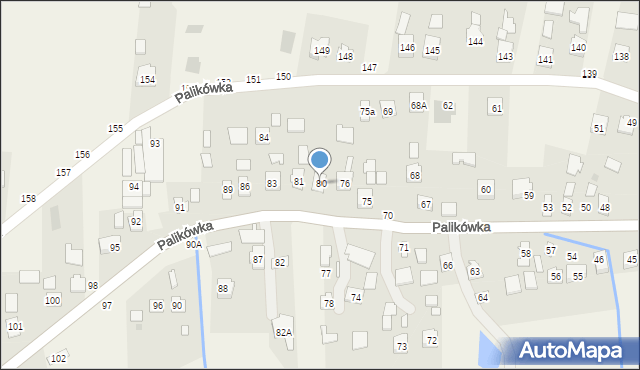 Palikówka, Palikówka, 80, mapa Palikówka