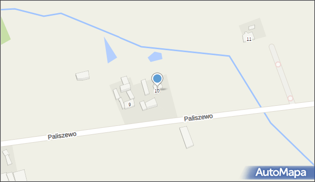 Paliszewo, Paliszewo, 10, mapa Paliszewo