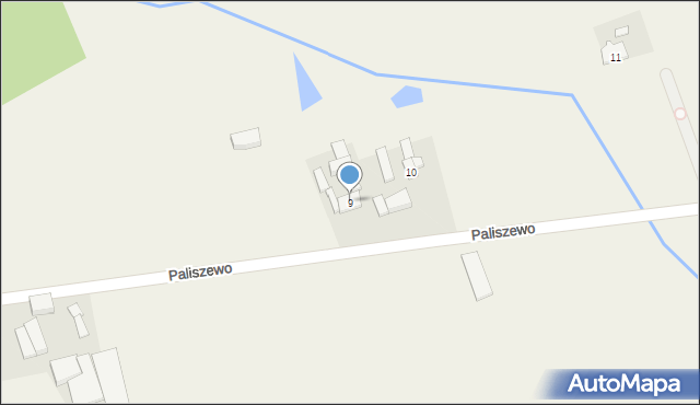 Paliszewo, Paliszewo, 9, mapa Paliszewo