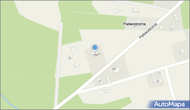 Paliwodzizna, Paliwodzizna, 15A, mapa Paliwodzizna