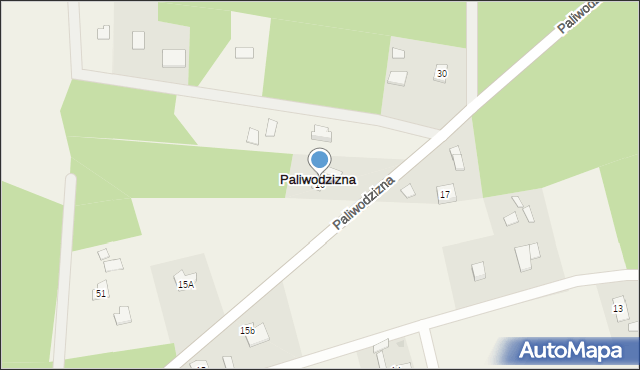 Paliwodzizna, Paliwodzizna, 16, mapa Paliwodzizna