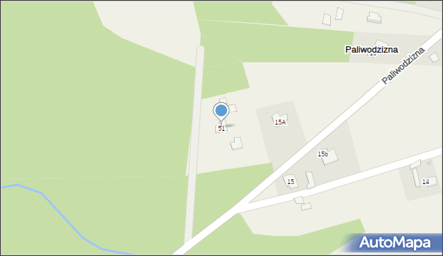 Paliwodzizna, Paliwodzizna, 51, mapa Paliwodzizna