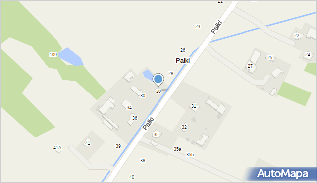 Pałki, Pałki, 29, mapa Pałki