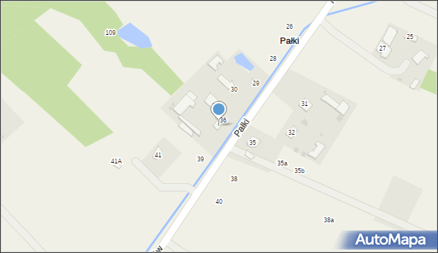 Pałki, Pałki, 37, mapa Pałki