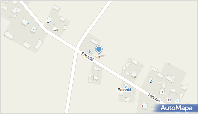 Palonki, Palonki, 6, mapa Palonki