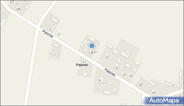 Palonki, Palonki, 8, mapa Palonki