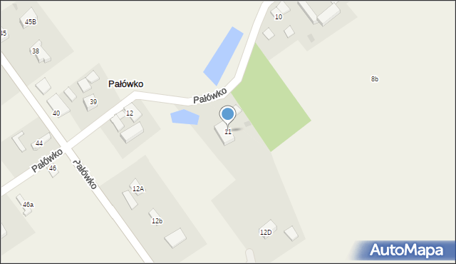 Pałówko, Pałówko, 11, mapa Pałówko