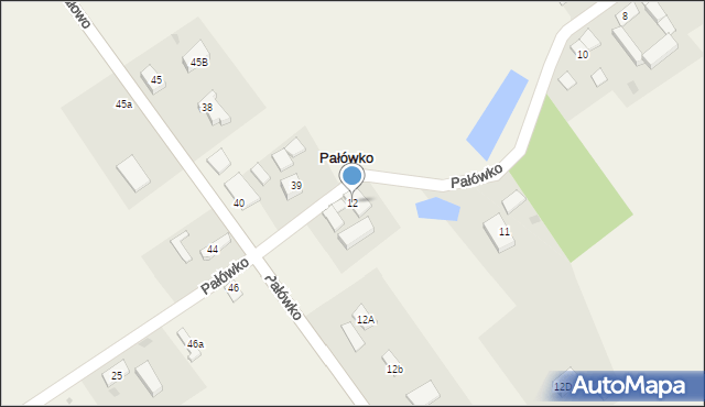 Pałówko, Pałówko, 12, mapa Pałówko