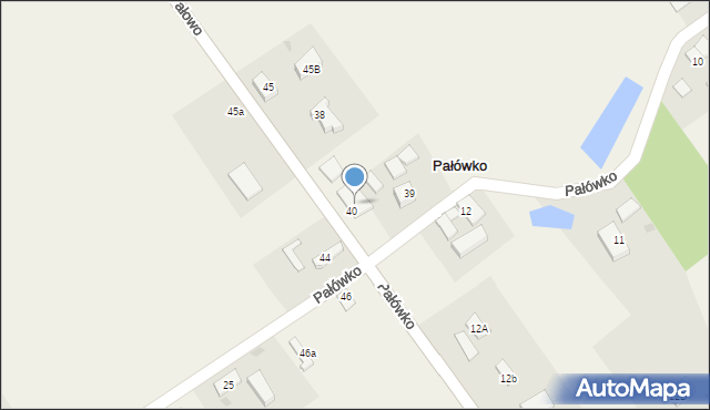 Pałówko, Pałówko, 40A, mapa Pałówko