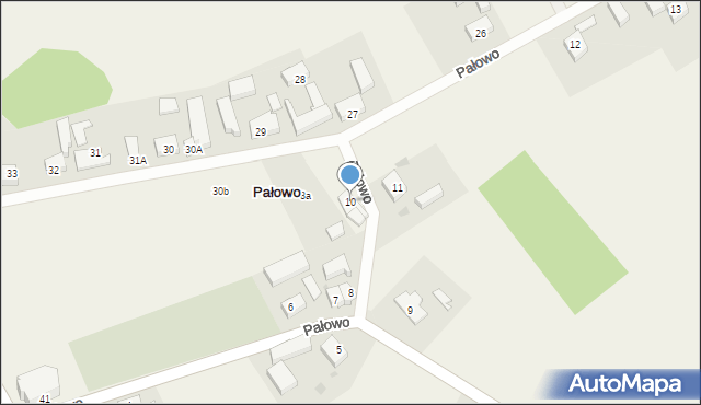 Pałowo, Pałowo, 10, mapa Pałowo