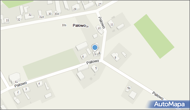 Pałowo, Pałowo, 7, mapa Pałowo