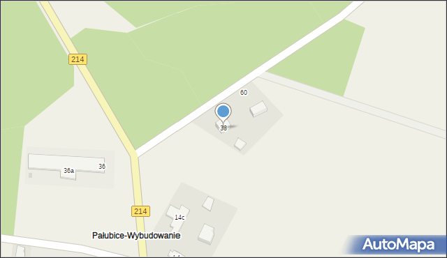 Pałubice, Pałubice, 38, mapa Pałubice