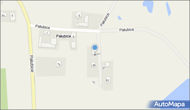 Pałubice, Pałubice, 66, mapa Pałubice