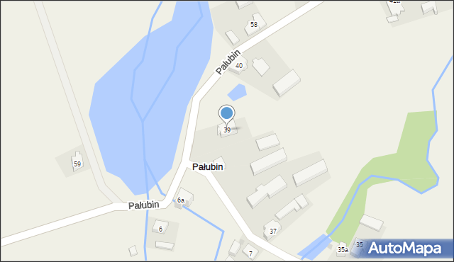 Pałubin, Pałubin, 39, mapa Pałubin