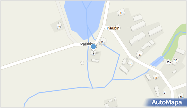 Pałubin, Pałubin, 6, mapa Pałubin