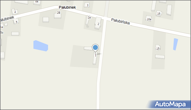 Pałubinek, Pałubinek, 1, mapa Pałubinek