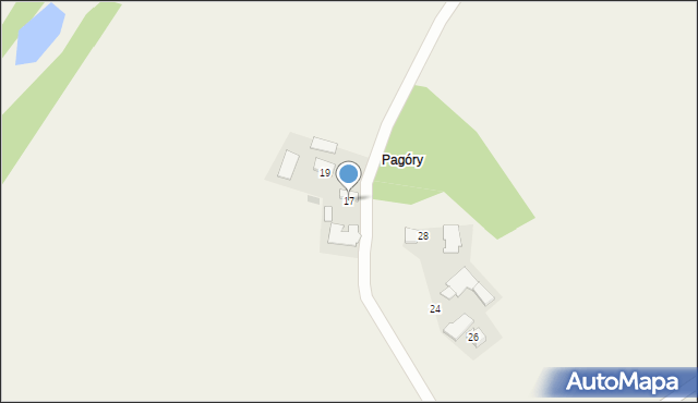 Pałuszyce, Pałuszyce, 17, mapa Pałuszyce