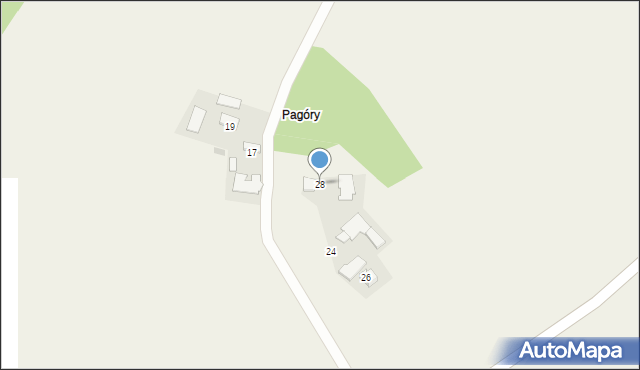 Pałuszyce, Pałuszyce, 28, mapa Pałuszyce