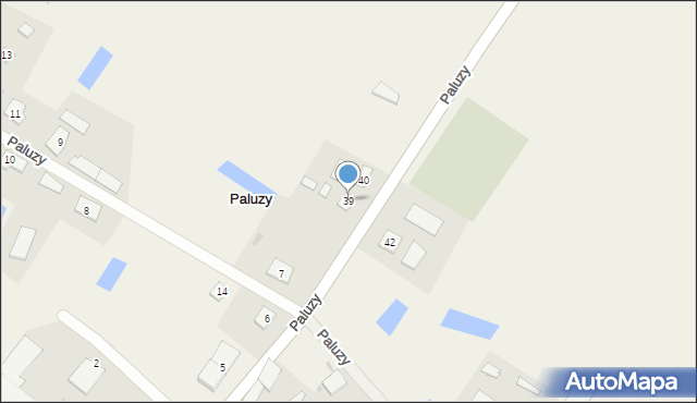 Paluzy, Paluzy, 39, mapa Paluzy